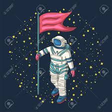 Astronaut Vector Illustration Cosmonaut Card For Print And Royalty Free Cliparts Vectors And Stock Illustration Image 123990040