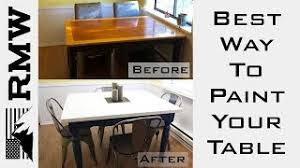 After two kids and everyday daily living, it was beat up and needed some love. How To Paint A Kitchen Table Make It Last Youtube