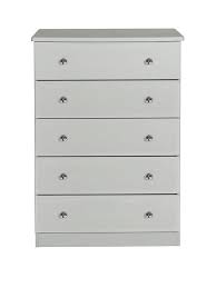 While most bedroom dressers and chests are made from wood, a plastic storage dresser is a great way to keep closets organized. Swift Verve Ready Assembled 5 Drawer Chest Very Co Uk