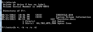 Virus & threat protection area in windows defender can be hidden from users of the pc. Show Files Hidden By A Computer Virus Using Command Prompt Visihow
