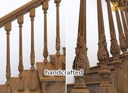 Baroque Wooden Baluster Acanthus Staircase Spindle Etsy In 2021 Stair Balusters Wood Balusters Wood Handrail