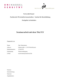 Es bietet zur gestaltung des titelblatts der hausarbeit auch eine bequeme funktion. Word Vorlage Universitat Kassel