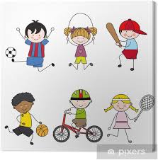 Maybe you would like to learn more about one of these? Cuadro En Lienzo Conjunto De Vectores Iconos De Deporte De Dibujos Animados Pixers Vivimos Para Cambiar