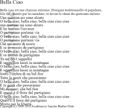 Bella ciao trigo la casa de papel. Parole Bella Ciao Espagnol