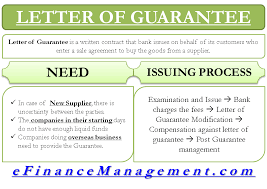 Letter Of Guarantee Process Of Issue Efinancemanagement Com Financial Life Hacks Accounting And Finance Business Basics