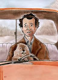 It's like the trivia that plays before the movie starts at the theater, but waaaaaaay longer. The Art Of Groundhog Day Cardigan Cravats Groundhog Day Groundhog Phil Connors