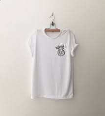 Pineapple Pocket Tee Shirt Funny Tshirts Instagram Tumblr T Shirt Womens Graphic Tees Shirts For Teens Girl Simple Shirts Graphic Tees Women T Shirts For Women