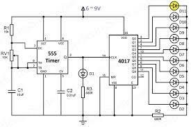 Explore below some interesting electronic circuits based on ic cd4017. Led Chaser Using 4017 Counter And 555 Timer