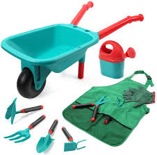 Add to cart add to wishlist. Amazon Com Cute Stone Kids Gardening Tool Set Garden Toys With Wheelbarrow Watering Can Gardening Gloves Hand Rake Shovel Trowel Double Hoe Apron With Pockets Outdoor Indoor Toys Gift For Boys Girls Toys Games
