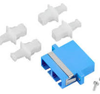 FO Coupler SC-Duplex,Plastic,Singlemode,zirconia,flange,blue