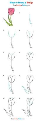 For me, tulips always mean spring. How To Draw A Tulip Really Easy Drawing Tutorial Flower Drawing Tutorials Drawing Tutorial Easy Drawing Tutorials For Kids
