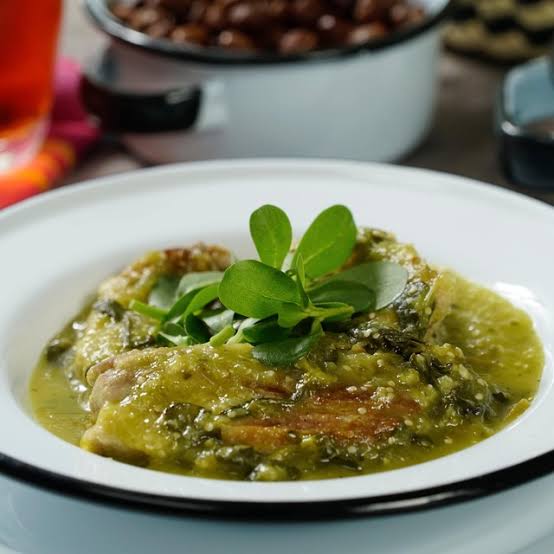 Purslane with Meat