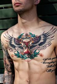 Elegant And Magical Sternum Tattoo Designs That Ll Inspire You Chest Tattoo Men Cool Chest Tattoos Chest Piece Tattoos