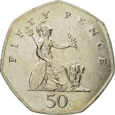 Coin values moving with precious metals: Fifty Pence 2003 Coin From United Kingdom Online Coin Club