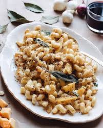 Creamy Delicata Squash Pasta With Crispy Sage Recipe Sage Recipes Squash Pasta Squash Pasta Recipe