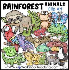 Maybe you would like to learn more about one of these? Rainforest Animals Clipart Worksheets Teaching Resources Tpt