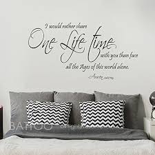 1,417 romantic wall stickers products are offered for sale by suppliers on alibaba.com, of which wallpapers/wall coating accounts for 2%, other home decor. Battoo Lord Of The Rings One Life Time Arwen Wall Quote Romantic Wall Decal Vinyl Art Stickers For Newlyweds Buy Online In Samoa At Desertcart Productid 71941982