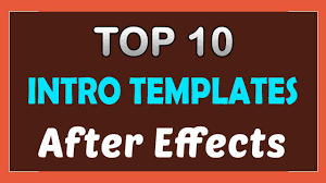 So download one today, and create ah, the things you can do with adobe after effects! Top 10 Free Intro Templates 2018 After Effects Download No Plugins Topfreeintro Com