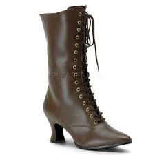 Details About Victorian 120 Womens Victorian Boots Size 11 Brown Pu By Pleaserusa