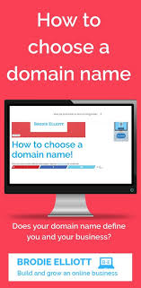 How To Choose A Domain Name Online Business Names Blogging For Beginners