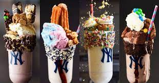 Yankees Unveil New Milkshakes That Are Pretty Obvious Black Tap Knockoffs Milkshake Craft Burger Black Taps