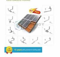 Customized Tile Roof Solar Mounting Adjustable Hook ...