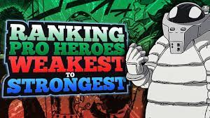 Ranking The Pro Heroes Weakest to Strongest - YouTube