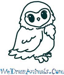 Use markers to draw feathers on the wings and inside the owl body. How To Draw A Cute Owl
