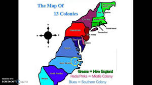 The original 13 us states. 13 Colonies Map Song Youtube