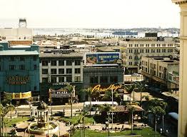 San Diego Horton Plaza Cabrillo Theater And Bay 1955 Downtown San Diego San Diego California San Diego