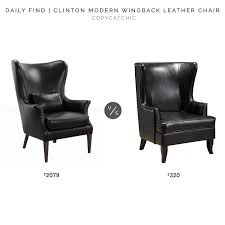 Leather armchairs in stunning cerato brown leather with vintage stud details. Daily Find Rejuvenation Clinton Modern Wingback Leather Chair Copycatchic