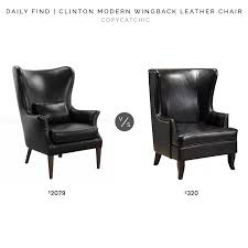 | like you, we pin photos we love, both from our studios and around the web. Daily Find Rejuvenation Clinton Modern Wingback Leather Chair Copycatchic