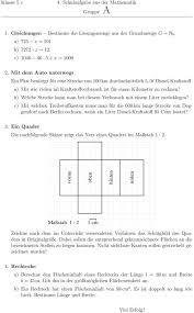 Klassenarbeit Zu Verschiedene Themen Klassenarbeiten Schulaufgaben Gleichungen