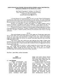 Game edukasi barisan aritmatika dan geometri dengan menggunakan fitur accelerometer pada android, serta mengetahui kelayakan dan tanggapan. Game Edukasi Research Papers Academia Edu