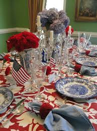 A Dining Room Can Make A Great 4th Of July Party Fourth Of July Decor 4th Of July Decorations 4th Of July