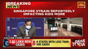 July 15, 2021, 02:17 pm. India Today New Singapore Covid Strain Impacting Children Facebook