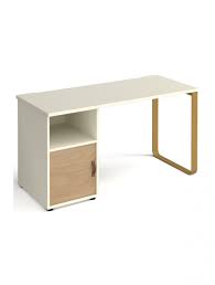 Claim back precious space in your home with this genius teknik office hideaway craft station and desk.featuring beautiful. Home Office Desk Oak Cairo Home Workstation Cr614p C Ko Wh Dams 121 Office Furniture