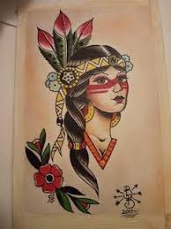 Tattoos For Women A Beautiful Pic Of An American Indian Woman Native Ameri Native American Tattoo Designs American Traditional Tattoo Native American Tattoos