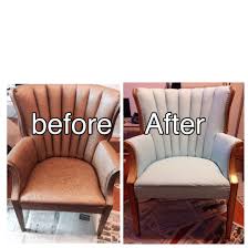Vinyl Chair I Painted It With 2 Coats Of Chalk Paint Put The Chalk Paint Wax Over It Painted Wo Flip Furniture For Profit Vinyl Chairs Indoor Chair Cushions