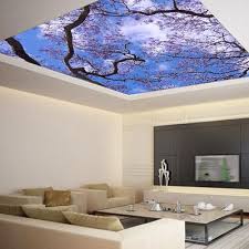 Ceiling Sticker Mural Cherry Blossom Flowering Trees Sky Galaxy Night Decole Poster 139 X139 Thumbnail 2 Floor Murals Room Wallpaper Designs Floor Design