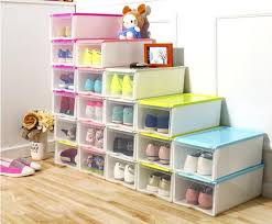 30pcs Lot Fashion Multifunction Foldable Strong Plastic Shoes Box Storage Box Organizer Drawers Stacka Plastic Box Storage Home Office Storage Shoe Box Storage