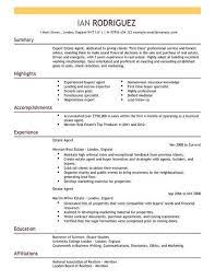 This resume helps you to showcase your skill set in the most successful way. Estate Agent Cv Template Cv Samples Examples