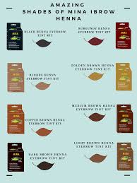 Amazing Shades Of Mina Ibrow Henna Amazing Shades Brown Henna Blonde Henna