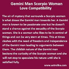 gemini man and scorpio woman love compatibility pisces