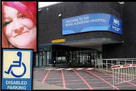 Fuming mum ran over driver's foot after he parked in hospital disabled  space