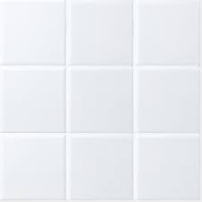 By stone & tile shoppe, inc. Octagon Glossy White 4x4 Square Tile