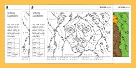 They help students visualize the process which should lead to solving equations faster. Solving Equations Colour By Number