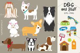 Dogs And Dog Items Vector And Png Dog Items Graphic Illustration Business Illustration