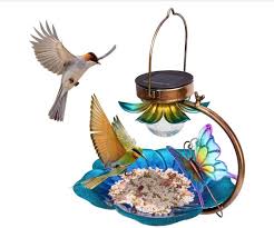Bird Bath And Feeder With Solar Light Bird Bath Bird Feeder Bird Bath For Outdoor Garden Bird Bath Bowl Bird Bath With Stand In 2020 Solar Powered Garden Lights Bird Feeders Bird Bath Garden