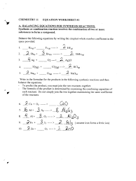 + 7.4 predicting single replacement reactions. Balancing Equations 29 Pdf